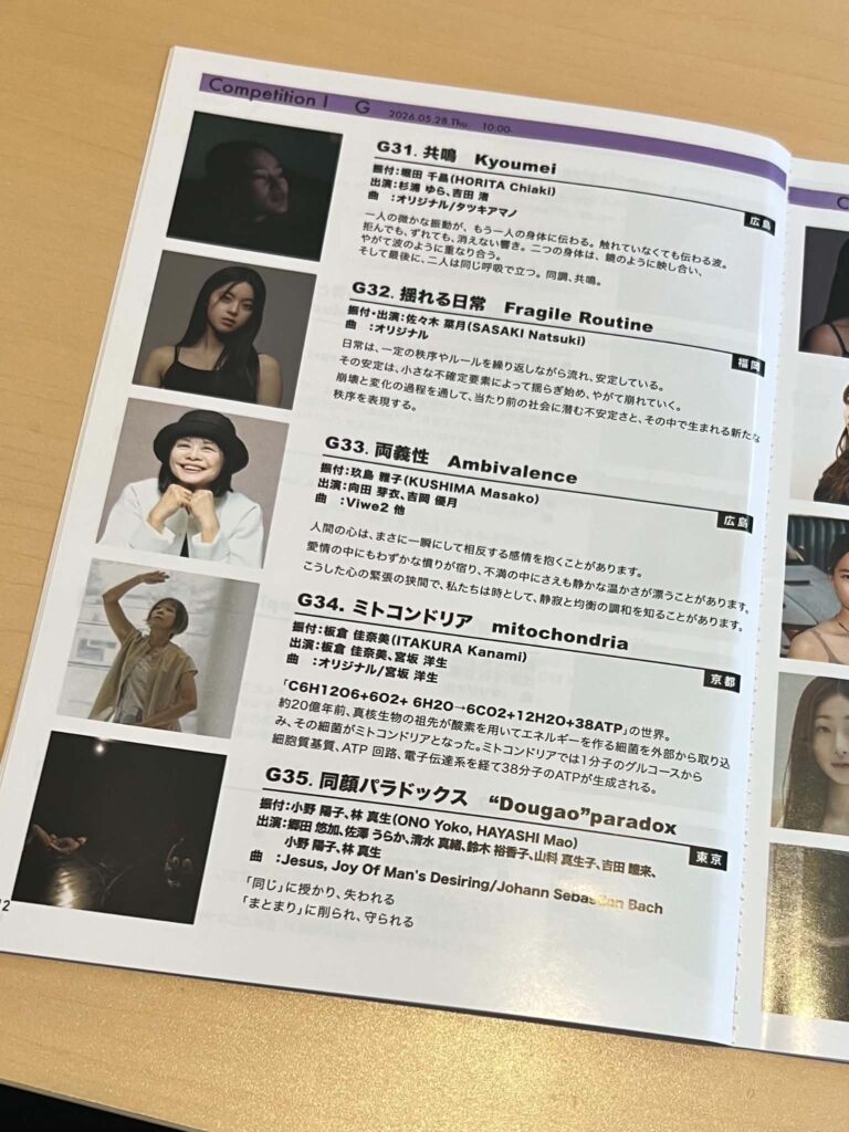 SAI Dance Festivalパンフレット